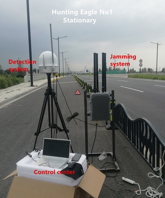 Sistema anti drone fisso e montato su veicolo con raggio di rilevamento di 5 km e IP65